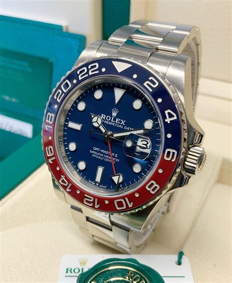 rolex white gold pepsi dial|rolex pepsi new price.